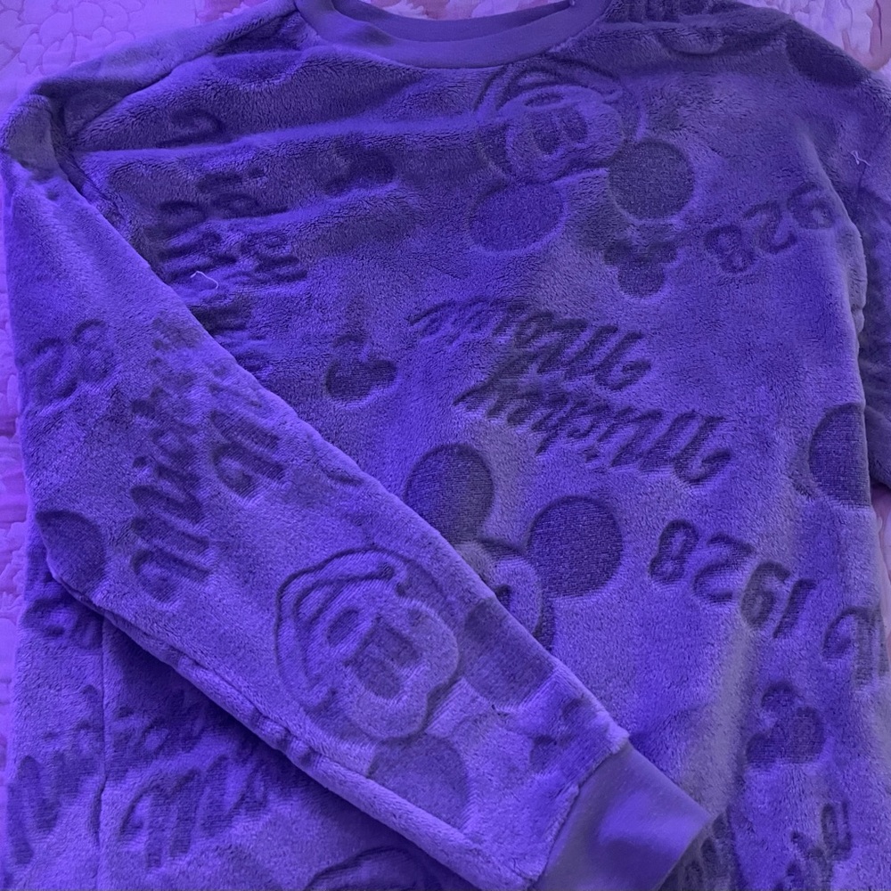 Purple Fleece Sweatshirt